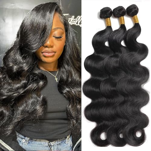 Unprocessed Human Hair Body Wave Bundles 10-30 Inch Available