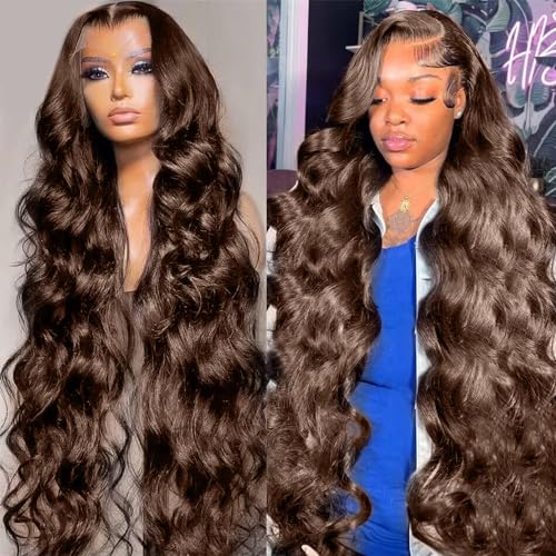 Brown Human Hair Wig in Chestnut Shade - Image 2
