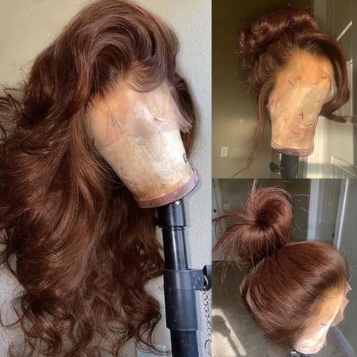 Brown Human Hair Wig in Chestnut Shade