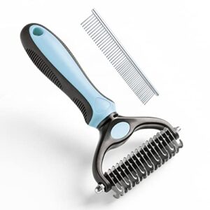 Canine grooming tool for shedding hair.