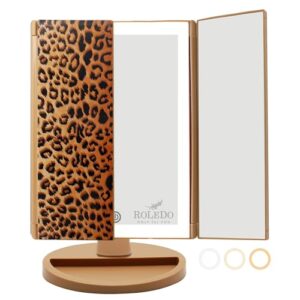 Cheetah print brush for stylish hair styling.