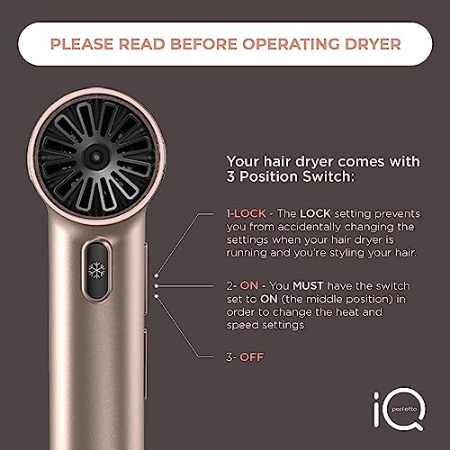 Chi Gold 1875 Watt Professional Blow Dryer High Performance Styling Tool - Image 2