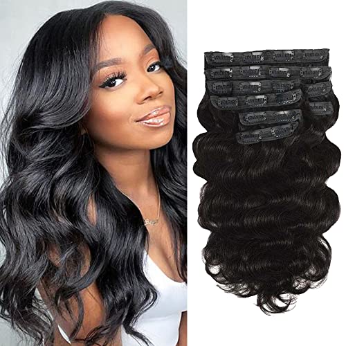 Clip-In Full Head Human Hair Extension ? 10?
