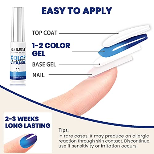 Color-changing gel polish for trendy nails. - Image 7