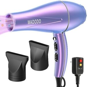 Vibrant Rainbow Hair Dryer 1875W High-Powered Fast Drying for Smooth Salon Finish