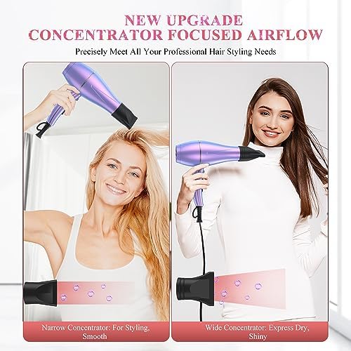 Vibrant Rainbow Hair Dryer 1875W High-Powered Fast Drying for Smooth Salon Finish - Image 6