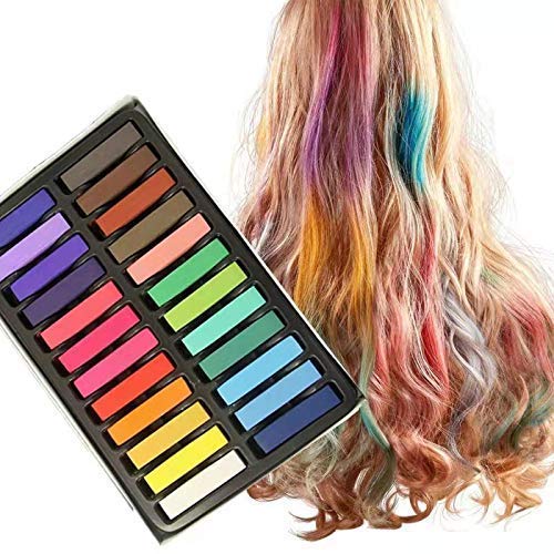 Colorful spray for dog hair grooming.