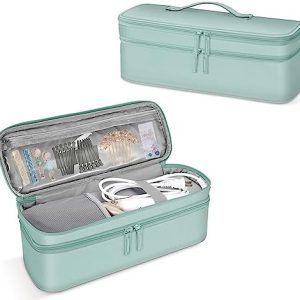 Compact hair brush dryer for travel.