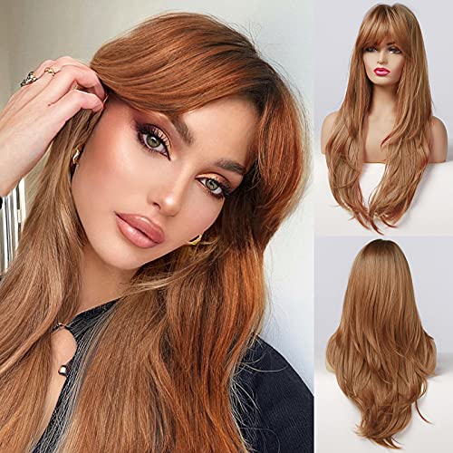 ?Copper Red Human Hair Wig?