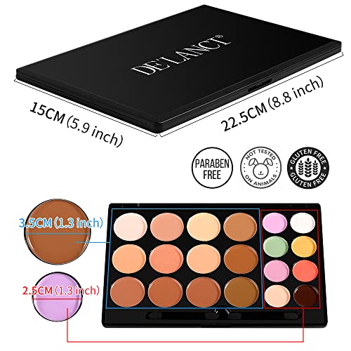 12 Piece Cream Foundation Makeup Kit for Flawless Full Coverage - Image 6
