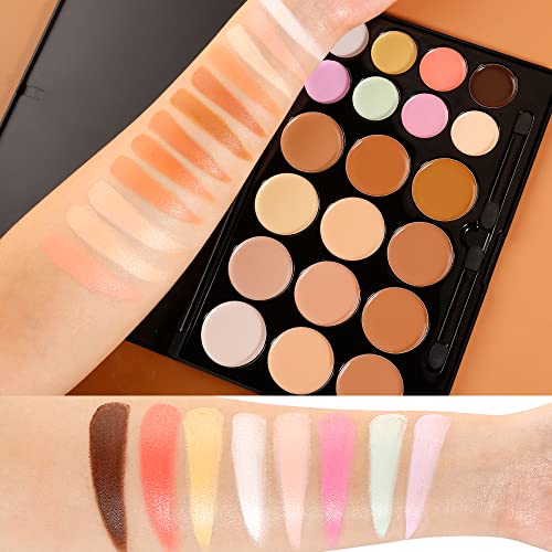 12 Piece Cream Foundation Makeup Kit for Flawless Full Coverage - Image 4