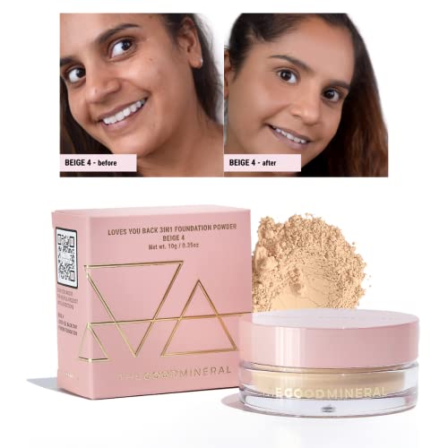 Vegan Cruelty-Free Powder Foundation for Sensitive Skin 0.35 oz Natural Finish - Image 7