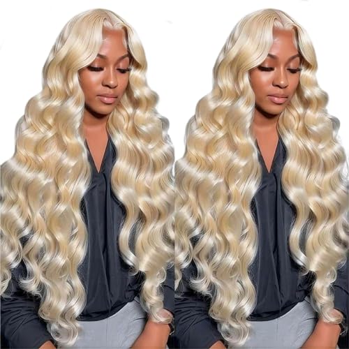 22 Inch Dark Blonde Human Hair Wig for Women Natural Look Comfortable Fit