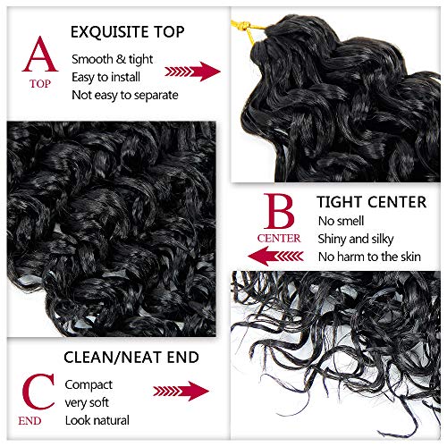 Deep Wave Crochet Hair Extensions - Image 3