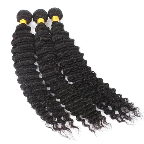 Deep Wave 100% Human Hair Crochet Braiding Extensions 18 Inch - Image 2