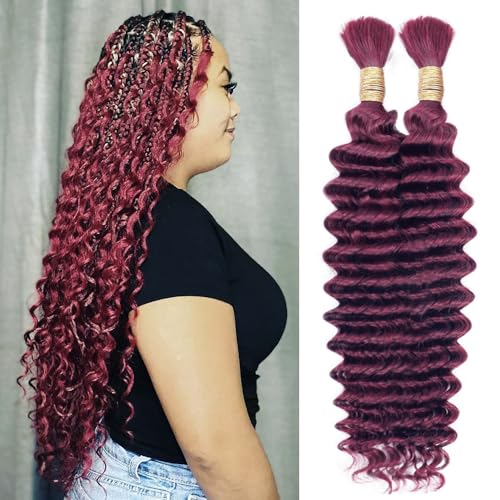 ?Deep Wave Human Hair in Purple Pack?