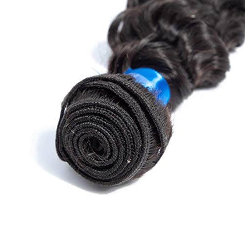 18 Inch Natural Deep Wave Human Hair Ponytail Extension Clip-In - Image 4