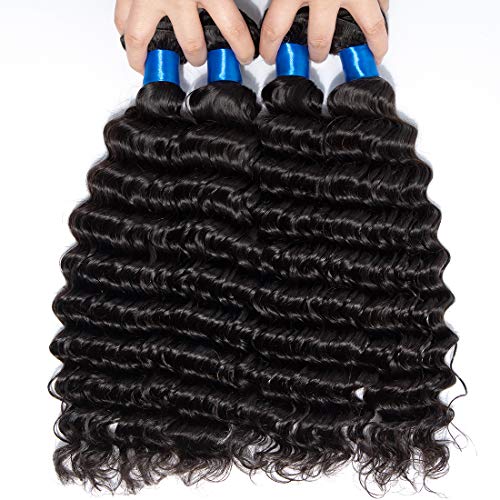 18 Inch Natural Deep Wave Human Hair Ponytail Extension Clip-In - Image 7