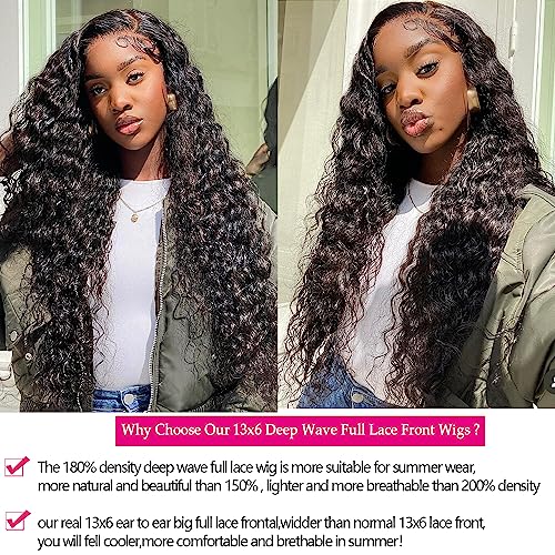 Deep wave human hair wig. - Image 5