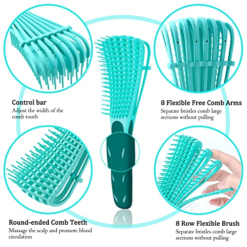 Denman Complete Hair Brush Set for All Hair Types Durable 5 Piece Collection - Image 4