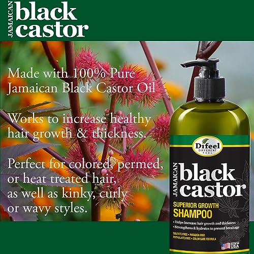 Difeel Black Castor Oil Shampoo ? Strengthens and nourishes hair. - Image 4