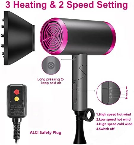 Dual Temperature Blow Dryer: Hot and Cold Settings - Image 6