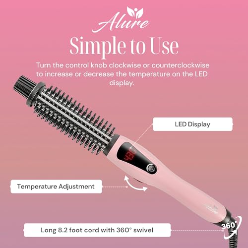 Electric ceramic hair brush for styling and smoothing hair. - Image 6