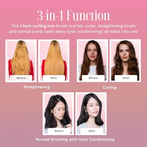 Electric ceramic hair brush for styling and smoothing hair. - Image 5