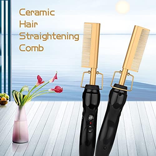 Electric Heated Hair Brush for Fast Styling, Adjustable Temperature, Black - Image 7