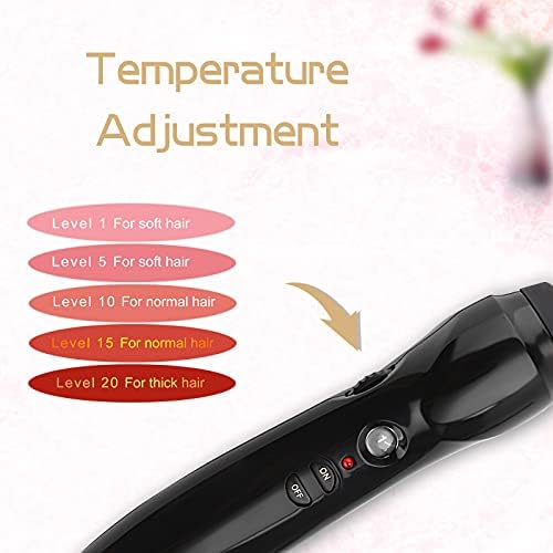 Electric Heated Hair Brush for Fast Styling, Adjustable Temperature, Black - Image 5