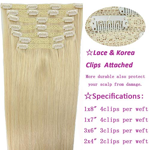 Extra Thick 20 Inch Clip-In Hair Extensions for Added Volume and Length - Image 6
