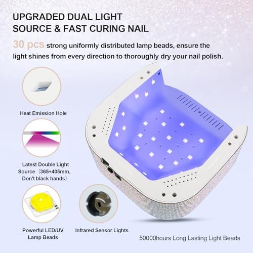Gel nails cured with LED light. - Image 3