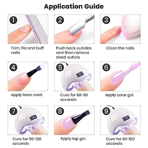 Gel polish in vibrant violet shade. - Image 8