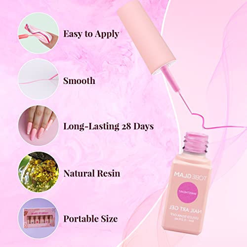 Glam Gel Polish: Long-lasting, vibrant colors for nails. - Image 3