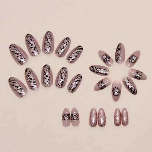 Golden acrylic nail designs for a glamorous look. - Image 3