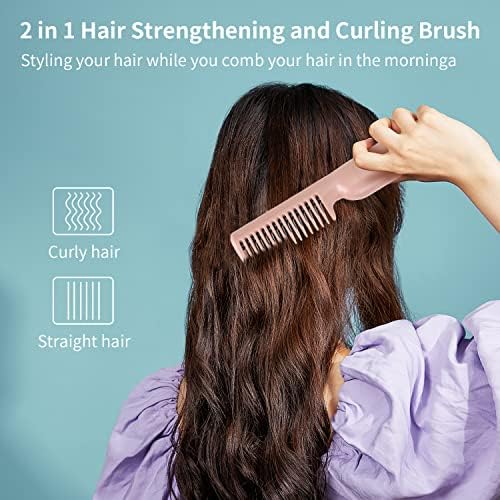 Hair Brush Straightener & Dryer: 2-in-1 Styling Tool - Image 2
