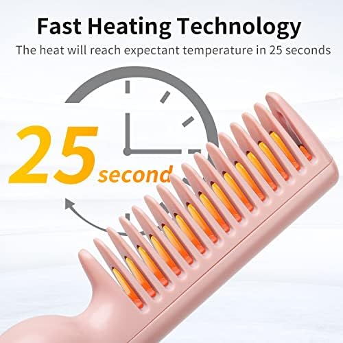Hair Brush Straightener & Dryer: 2-in-1 Styling Tool - Image 3