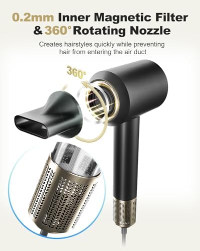 Ionic 1875W Hair Dryer for Frizz-Free Fast Drying - Image 7