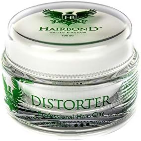 Hair clay for creating textured, tousled styles.