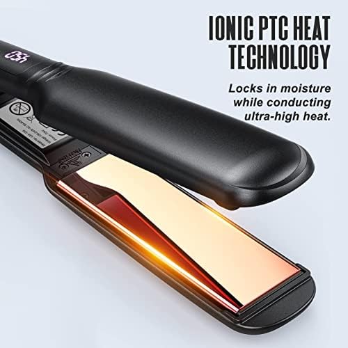Professional Ceramic Flat Iron and Powerful Blow Dryer Styling Set - Image 3