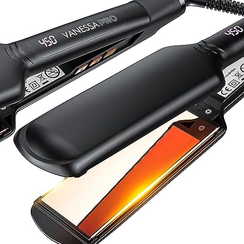 Professional Ceramic Flat Iron and Powerful Blow Dryer Styling Set