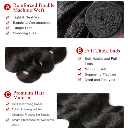 High-quality virgin human hair bundle. - Image 2