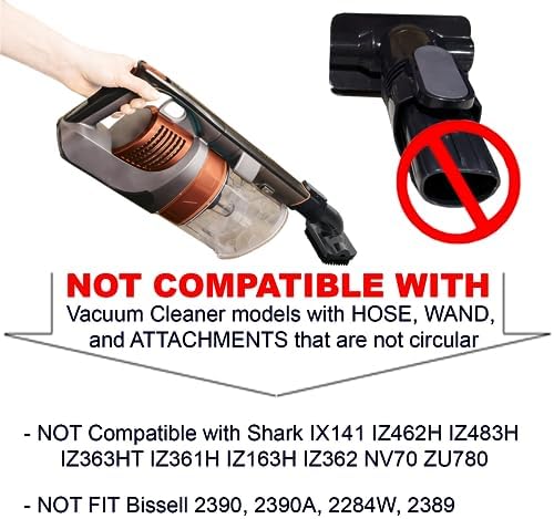 Shark Vacuum Upholstery Brush Attachment for Horse Hair - Durable Cleaning Tool - Image 3