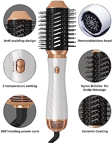 Hot Tools 1.5 Inch Black Gold Volumizer Blow Dryer Brush for Effortless Styling - Image 6