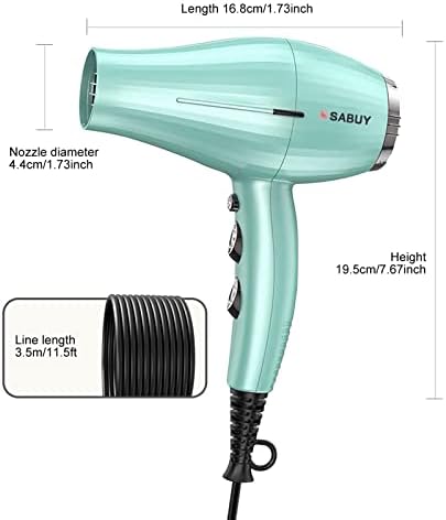 Hsi Professional 1875 Watt Ionic Hair Dryer for Fast, Effortless Styling - Image 6