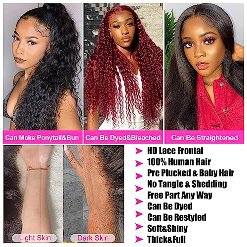 Human Hair Deep Part Lace Front Wig - Image 3