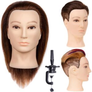 Realistic 18-Inch Human Hair Doll with Intricate Detail and Lifelike Features