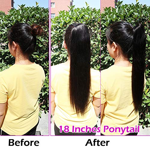 Human hair drawstring ponytails for easy styling. - Image 5