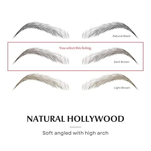 Human hair false eyebrows for natural look. - Image 3