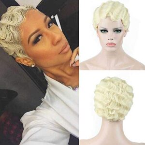?Human Hair Finger Wave Wig?